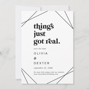 Reserva La Fecha Las cosas geométricas modernas se han vuelto reale