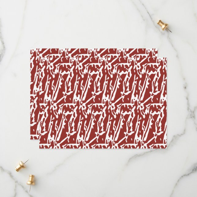 Reserva La Fecha Las formas abstractas rojas y naranjas se mezclan  (Anverso/Reverso In Situ)