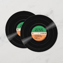 Reserva La Fecha Las franjas de registro de vinilo ahorran la fecha