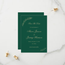 Las Minimalistas hojas de oro esmeraldas y el flor