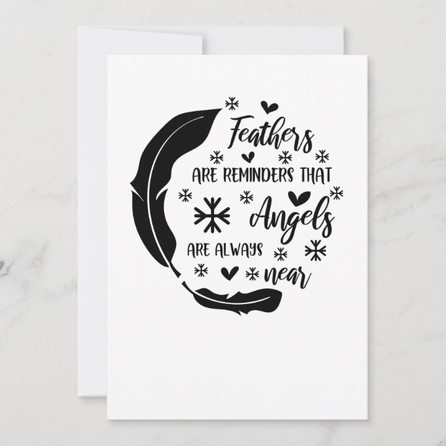 Reserva La Fecha Las plumas recuerdan que los ángeles siempre están (Anverso)