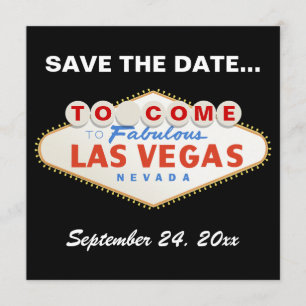 Reserva La Fecha Las Vegas firma la boda moderna Save the Date