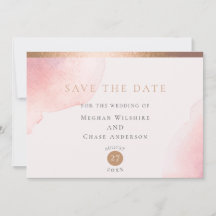 Lavado de color rosa Rubor Guardar fecha