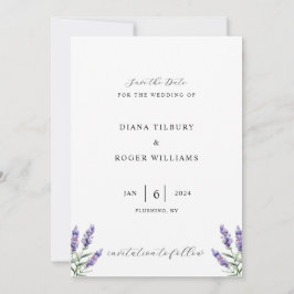 Reserva La Fecha Lavanda Rustica Presupuestaria