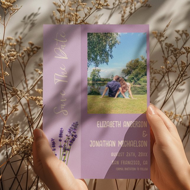 Reserva La Fecha Lavender Love Boda (Subido por el creador)