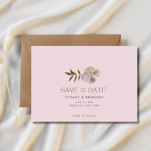 Reserva La Fecha Lavender Photo Garden Wedding Salva la fecha