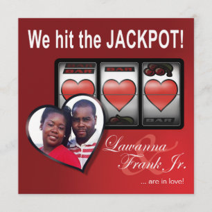 Reserva La Fecha Lawanna Las Vegas Jackpot Hearts Save the Date