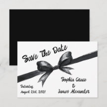 Lazo negro y blanco | Boda elegante | Monocromo