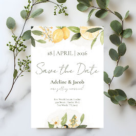 Reserva La Fecha Lemon Kissed Save the Date Card