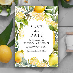 Reserva La Fecha Lemon Orchard Citrus Boda