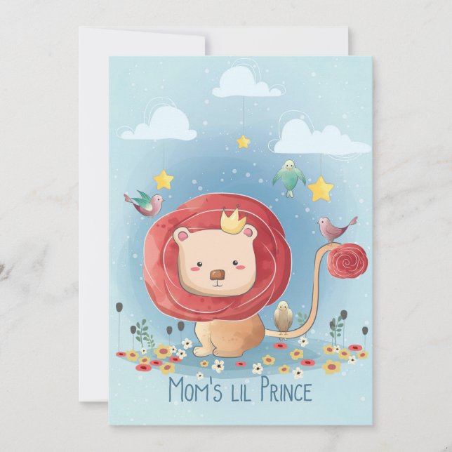 Reserva La Fecha Leon Cute Lion Prince (Anverso)