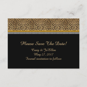 Reserva La Fecha Leopard Gold Silver Salve La Fecha