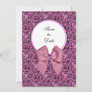 Reserva La Fecha Leopard Print Save the Date