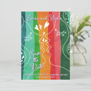 Reserva La Fecha Lesbian Love Doodle