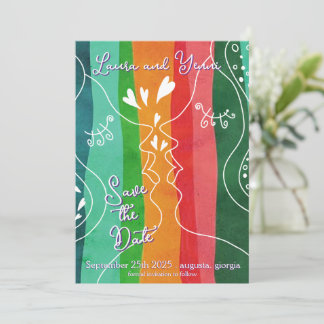 Reserva La Fecha Lesbian Love Doodle