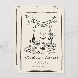 Reserva La Fecha Letra a mano divertida guardar la fecha