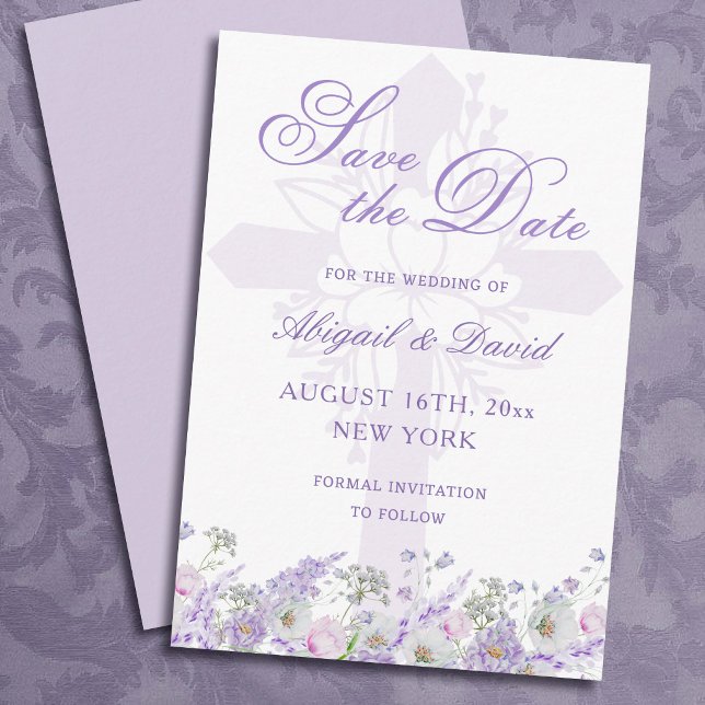 Reserva La Fecha Lilas Flores Religiosas Bodas Guardar la Fecha (Subido por el creador)