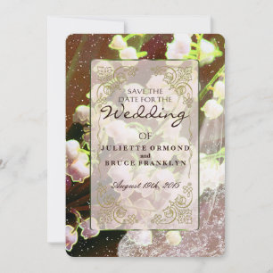 Reserva La Fecha Lily Of The Valley ~ Boding Invitation Collection