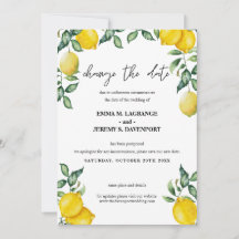 Limones Cambian la fecha de la boda