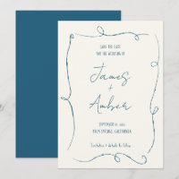 Línea de dibujo manual de líneas de sacudida boda 
