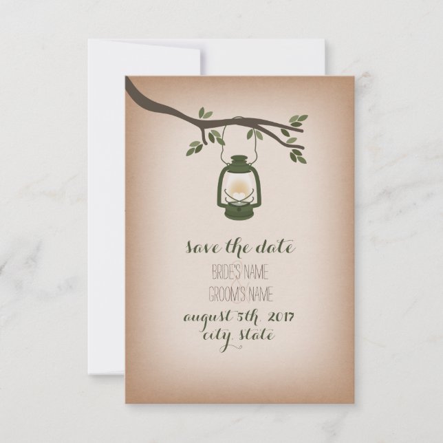 Reserva La Fecha Linterna de camping inspirada en el material de tr (Anverso)