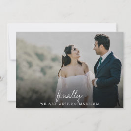 Reserva La Fecha Llanura de caligrafía moderna y simple