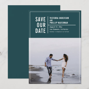 Reserva La Fecha Llanura De Marco De Tipografía Casual Guardar La F