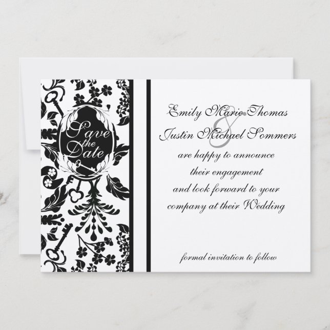 Reserva La Fecha Llave de mi corazón / Guarda la fecha (Anverso)