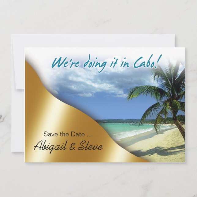 Reserva La Fecha ¡Lo hacemos en Cabo! Guarden la fecha (Anverso)