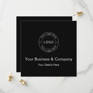 Reserva La Fecha Logotipo de su empresa en negro personalizado