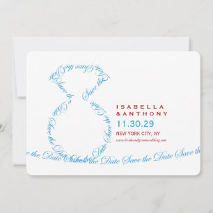 Reserva La Fecha Loop Diamond Ring Classic Photo Save the Date Card
