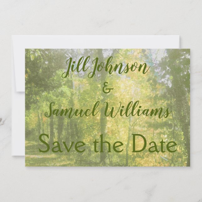 Reserva La Fecha Los bonitos árboles del bosque (Anverso)