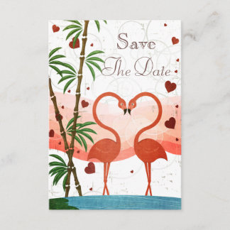 Reserva La Fecha Los Flamingos De Color Rosa Cuto Guardan La Fecha