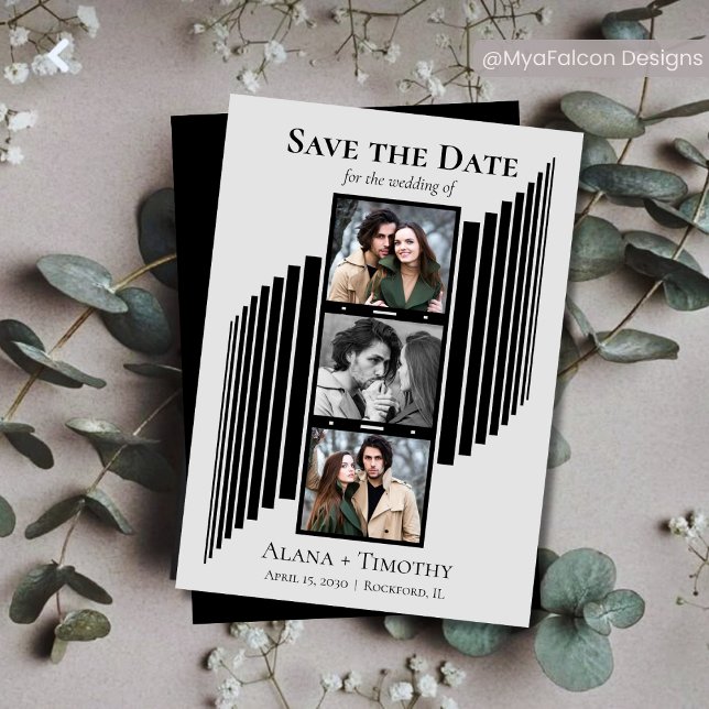 Reserva La Fecha Love in Frames Modern Photo Save the Date (Subido por el creador)