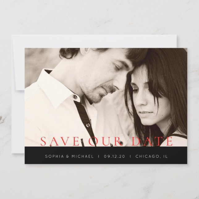 Reserva La Fecha Love Strokes Save the Date (Anverso)