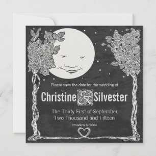 Reserva La Fecha Love Under the Stars, 5.25x5.25 salva la fecha