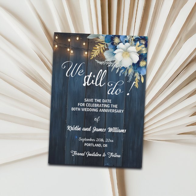 Reserva La Fecha Luces de Cuerda para el 80 Aniversario de Boda We  (Subido por el creador)