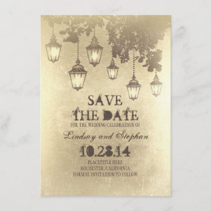 Reserva La Fecha Luces de lámparas colgantes de época guardan las t