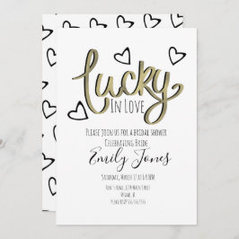 Reserva La Fecha Lucky in Love Hearts Bridal Shower