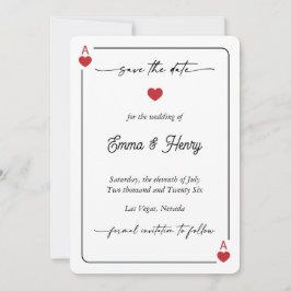 Reserva La Fecha Lucky in Love Save the Date Invitation