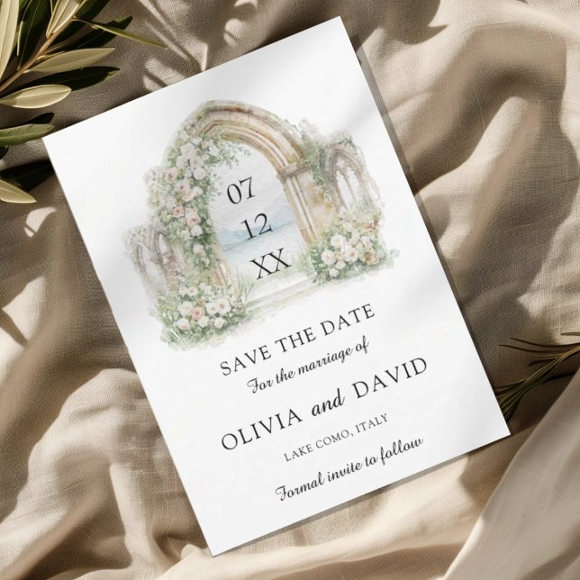 Reserva La Fecha Lugar de boda con acuarela Save the Date (Subido por el creador)