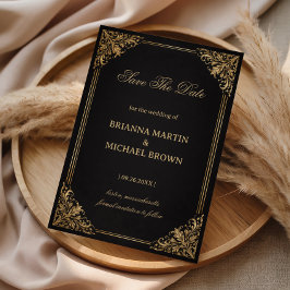 Reserva La Fecha Luxury Gold Ornate Elegant