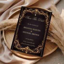 Reserva La Fecha Luxury Gold Ornate Sparkle