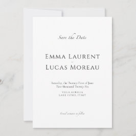 Reserva La Fecha Luxury Minimal Save the Date Elegant Wedding
