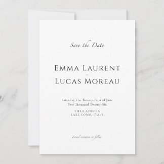Reserva La Fecha Luxury Minimal Save the Date Elegant Wedding