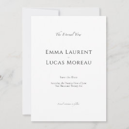Reserva La Fecha Luxury Minimalist |  Elegant Editorial