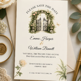 Reserva La Fecha Luxury Secret Garden Wedding 