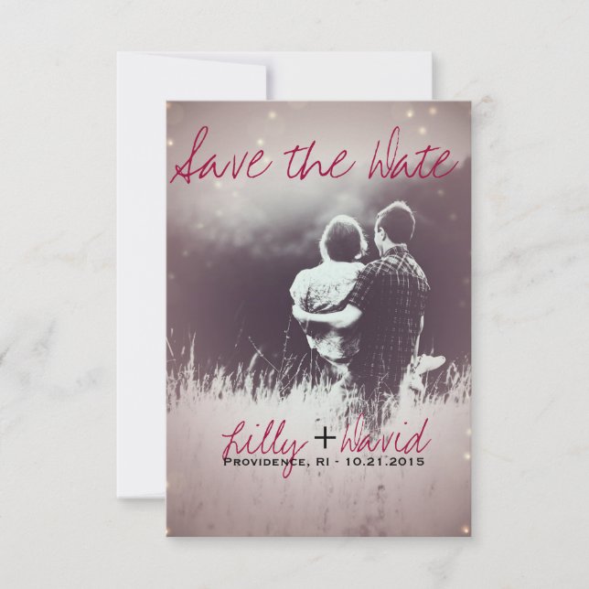 Reserva La Fecha Luz Rubor - Guardar la fecha (Anverso)