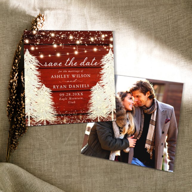 Reserva La Fecha Madera Rusa | Luces de cadena | Foto de árboles (Subido por el creador)