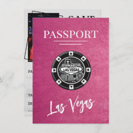 Reserva La Fecha Magenta Las Vegas Passport Save the Date